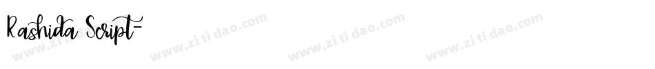 Rashida Script字体转换